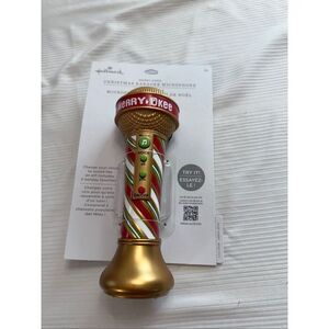 Hallmark Party Merry-Okee Christmas Karaoke Microphone New With Tags